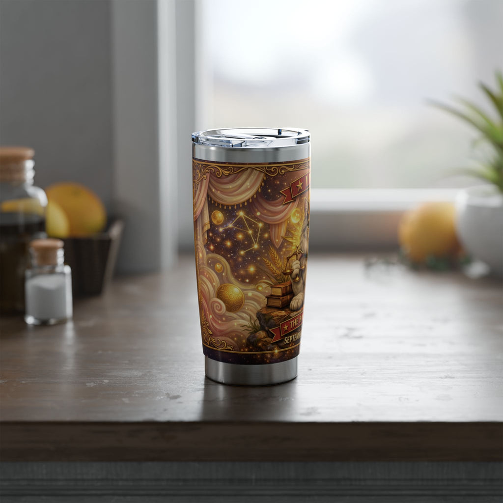 Libra Cat Zodiac Tumbler - The Balanced Cat