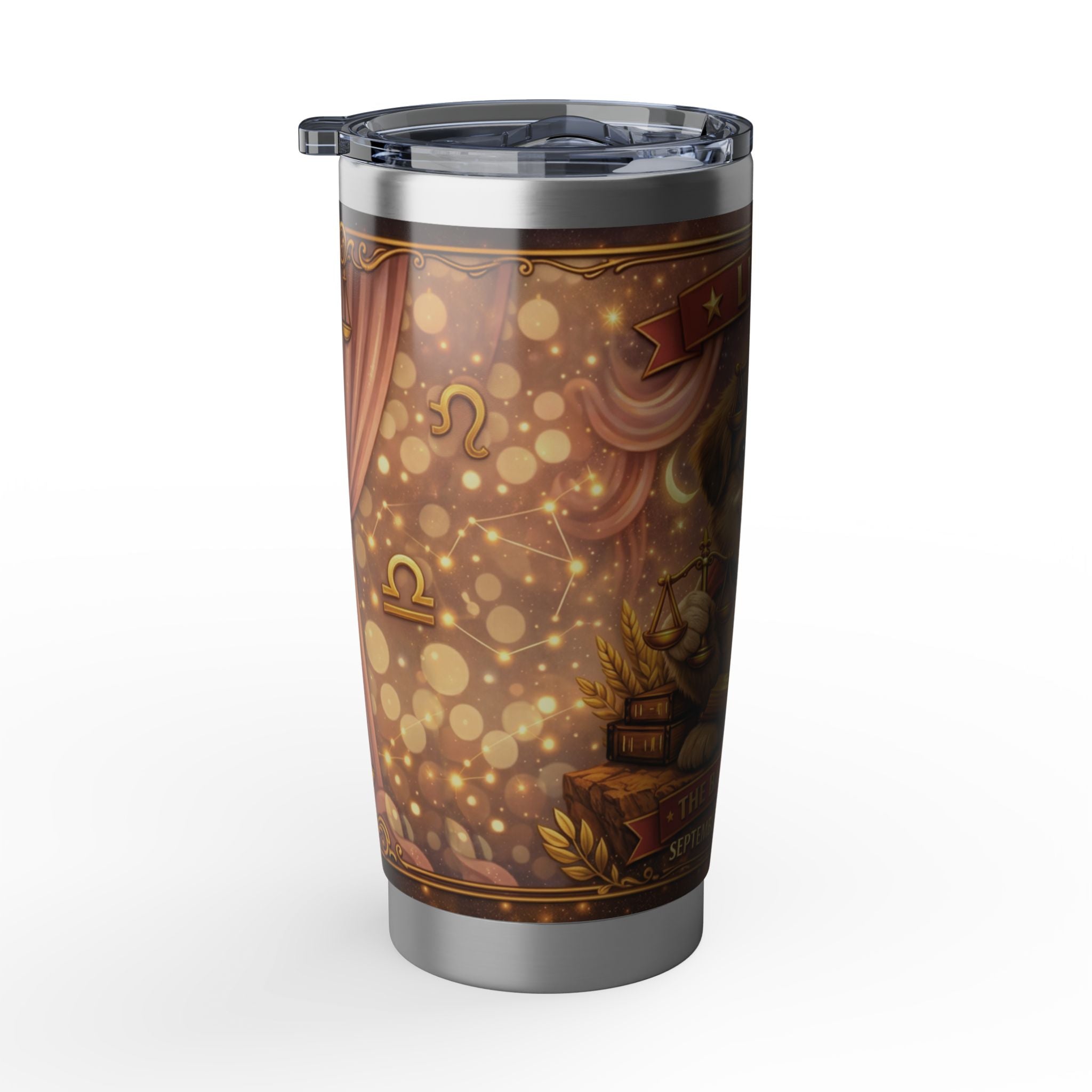 Libra Pup Zodiac Tumbler - The Balanced Pup
