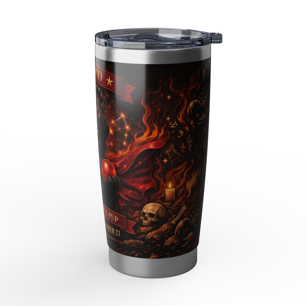 Scorpio Pup Zodiac Tumbler - The Mysterious Pup