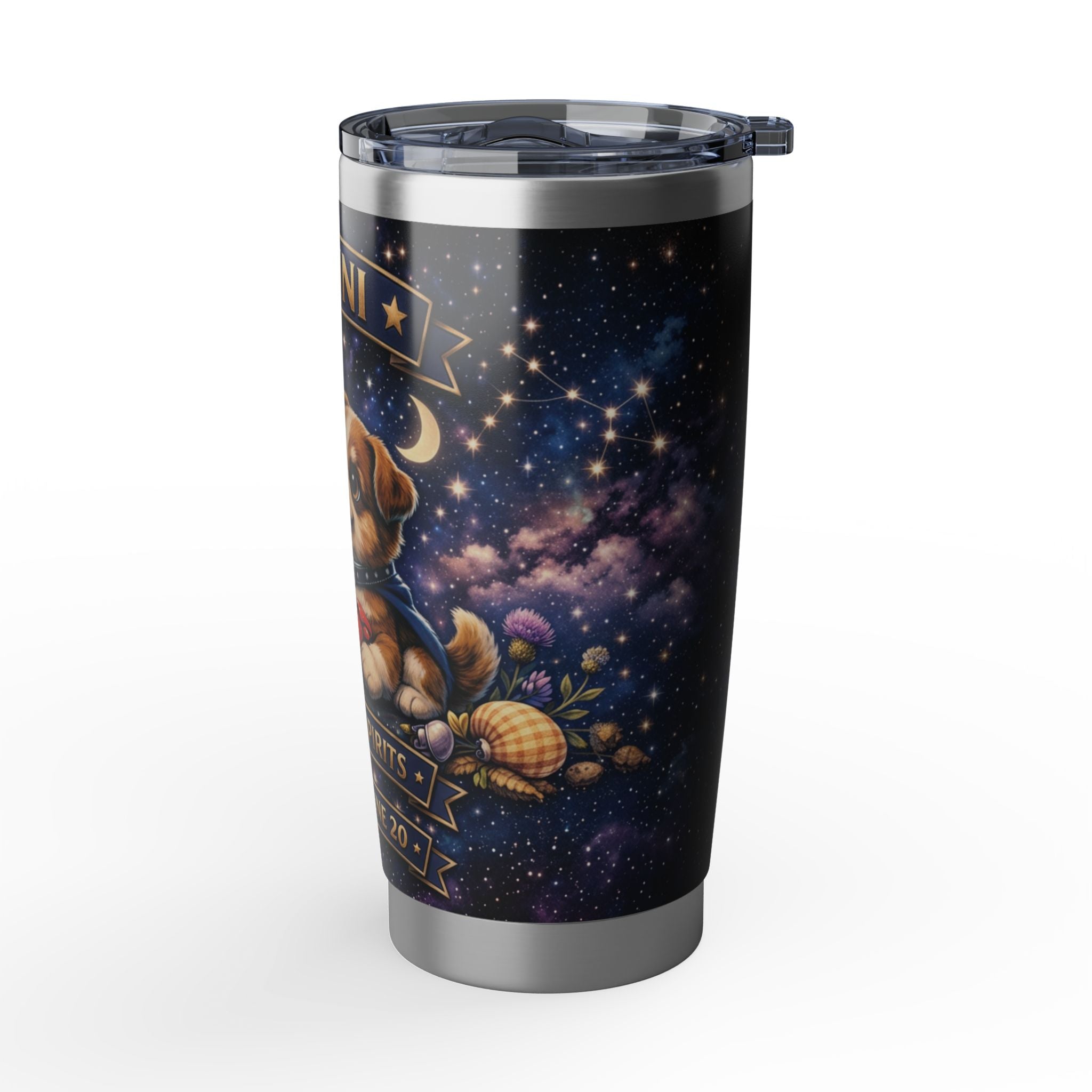 Gemini Cat & Dog Zodiac Tumbler - The Twin Spirits
