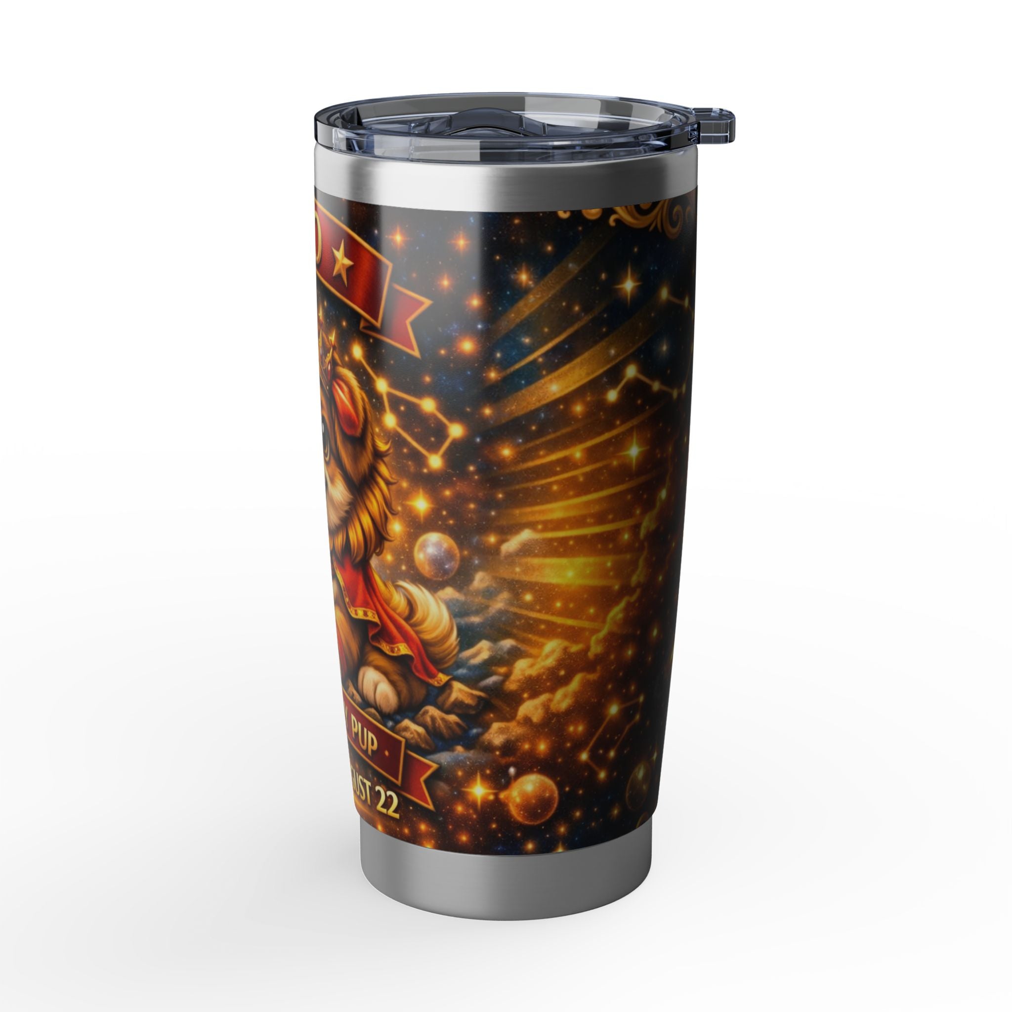 Leo Dog Zodiac Tumbler - The Kingly Pup