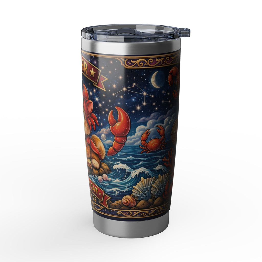 Cancer Cat Zodiac Tumbler - The Crabby Cat