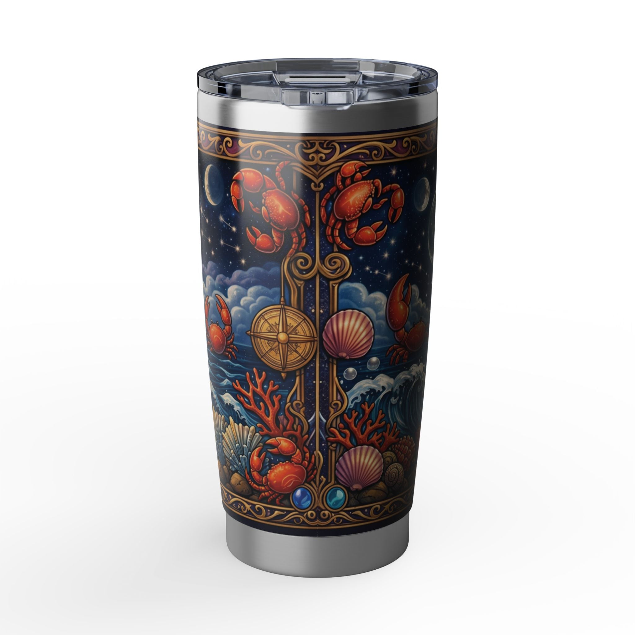 Cancer Cat Zodiac Tumbler - The Crabby Cat